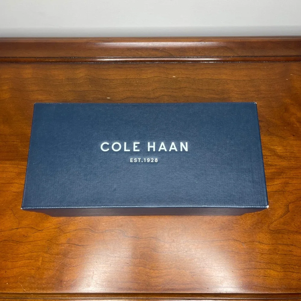 Cole‎ Haan Manhattan Demi Ballet Flats Black Silver Metallic Casuals Womens 5.5B